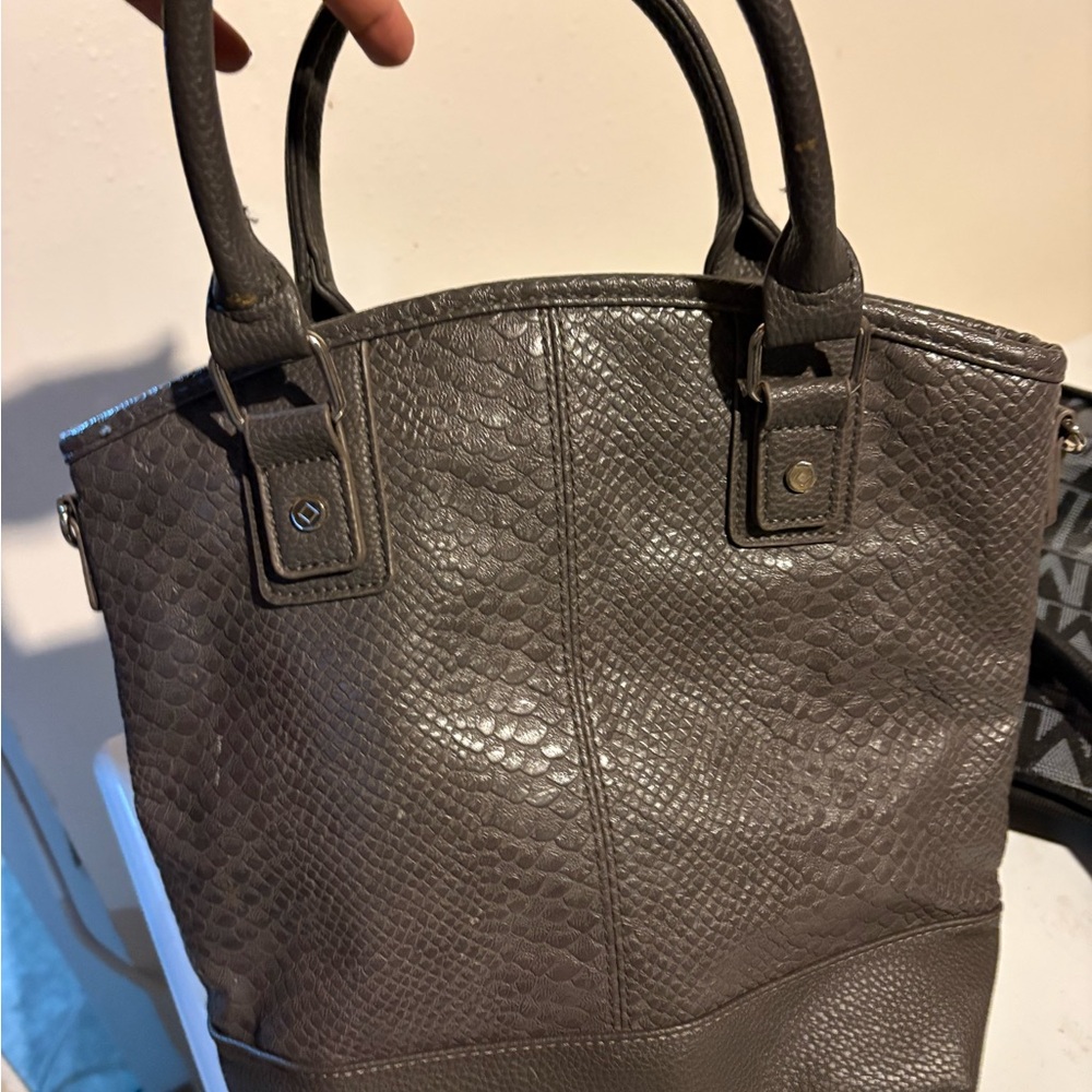 Thirty-One Dark grey Textured Bag